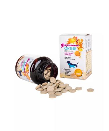 Farmavit Active Vitamins for dogs of small breeds and puppies 90Tab - Buy Online on GoSupps.com