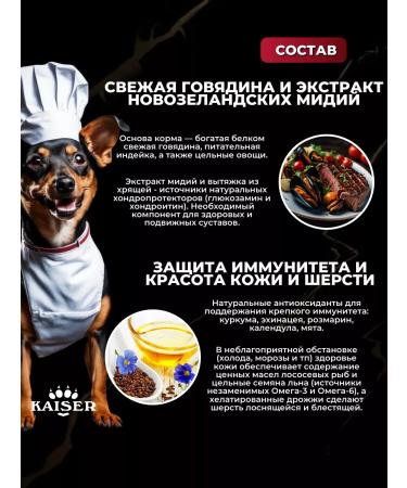 KAISER Dry food for small dogs 200 grams with beef mini -bundle - Buy Online on GoSupps.com