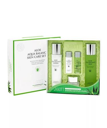 Jigott Face set with aloe Aloe AQUA Balance Skin Care - Buy Online on GoSupps.com