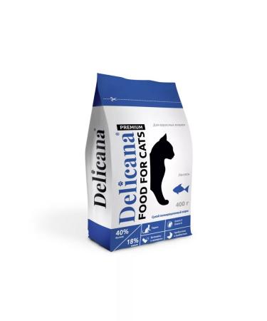 Delicana Dry food for cats 400 g salmon