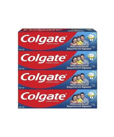 COLGATE Toothpaste maximum caries protection 4x100 ml - Buy Online on GoSupps.com