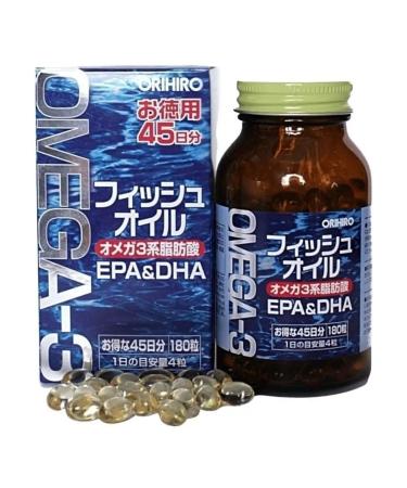 Orihiro Omega-3 180 cap for hair and skin - Buy Online on GoSupps.com
