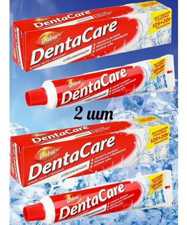 Dabur 2pcs toothpaste with calcium whitening ayurveda
