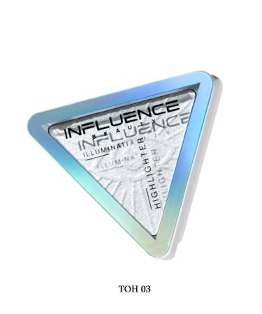 Influence Beauty Highlighter for the face dry with brilliance for face and body makeup