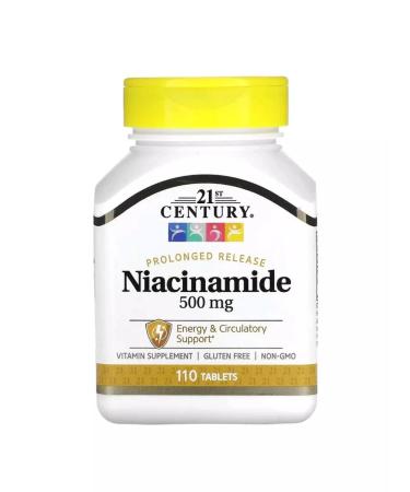 21st Century Niacinamide 500 mg 110 tablets