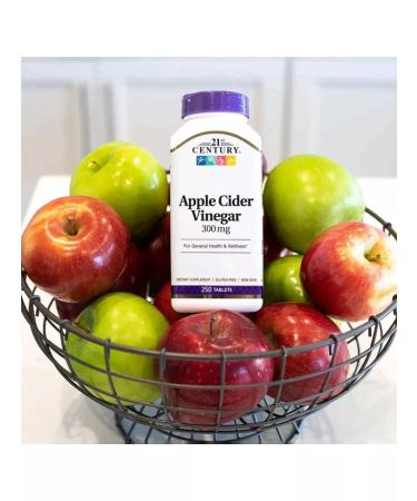 21st Century Apple vinegar 300 mg 250 tablets - Buy Online on GoSupps.com