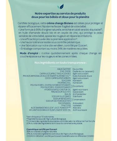 Biolane Organic cream for diapers for newborns 100 ml - Buy Online on GoSupps.com