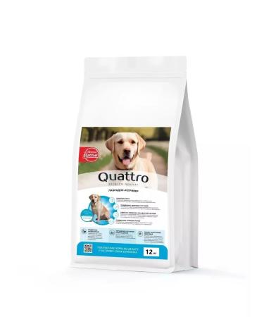 QUATTRO Dry food for dogs of breed Labrador-Retriever salmon 12 kg