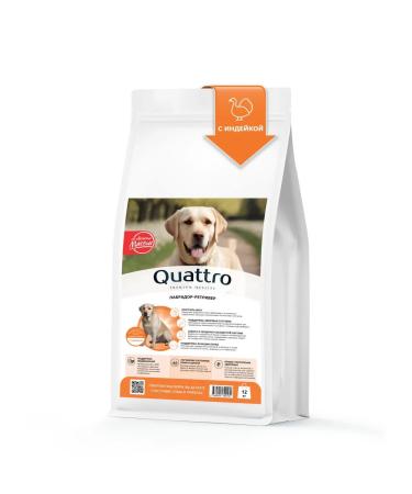 QUATTRO Dry food for dogs of the breed Labrador-Retriever turkey 12kg
