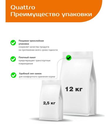 QUATTRO Dry food for dogs of the breed Labrador-Retriever turkey 12kg - Buy Online on GoSupps.com