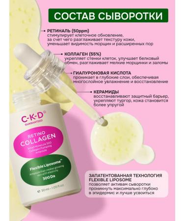 CKD Anti -aging serum for face with collagen and retinal - Buy Online on GoSupps.com