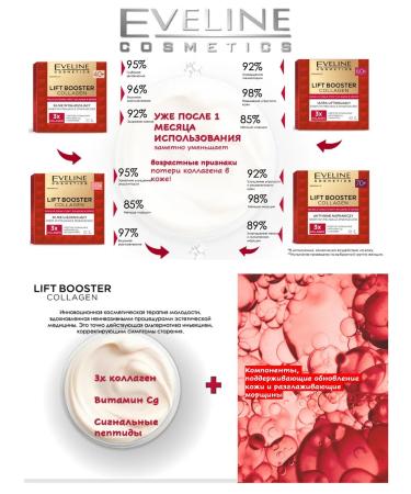 EVELINE Facial cream 60+ against wrinkles Lift booster collagen 50 ml - Buy Online on GoSupps.com
