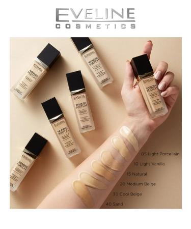 EVELINE Tonal base Wonder Match 05 Light Porcelain 30ml - Buy Online on GoSupps.com