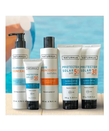 NATURNUA SPF 30 Sunflower Cream for Facial and Body 150g - Buy Online on GoSupps.com