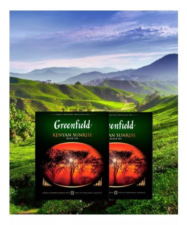 Greenfield Black tea Kenyan Sunrise in bags 200 pcs 2 g