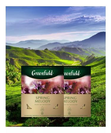 Greenfield Black tea Spring Melody in bags 2 packs 200pcs