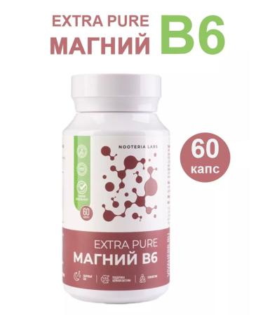 Nooteria Labs Magnesium B6 Extra Pure 60 pcs - 1UP