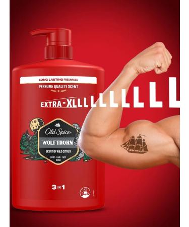 Old Spice Shower gel + shampoo 3B1 wolfthorn 1 l - Buy Online on GoSupps.com