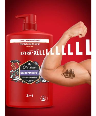 Old Spice Shower gel + shampoo 3B1 nightpanter 1 l - Buy Online on GoSupps.com