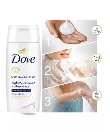 Dove Cream-gel shower power and moisturizing 100 ml on a plane - Buy Online on GoSupps.com