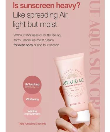 WELCOS Sunscreen for the face and body Around ME True Aqua Sun - Buy Online on GoSupps.com