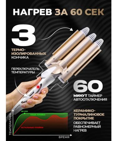 Verzasca Three -wave curding forceps for curls - Buy Online on GoSupps.com