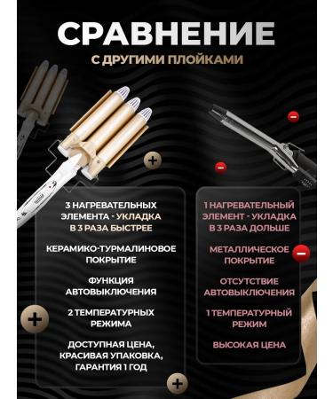 Verzasca Three -wave curding forceps for curls - Buy Online on GoSupps.com