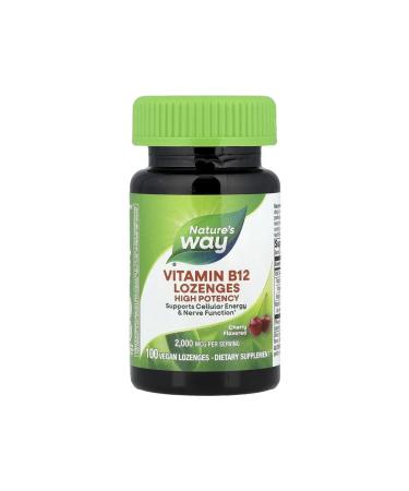 Nature's Way Vitamin B12 for the heart and nervous system 100 Pastilles