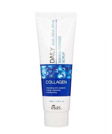 EKEL Soda face scrub with acids and collagen - Buy Online on GoSupps.com