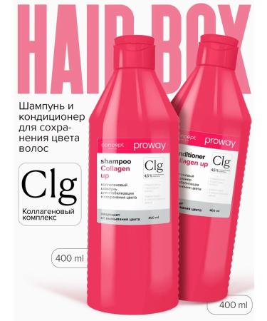 CONCEPT MOSCOW Shampoo and air conditioning for dyed hair set with collageno ...