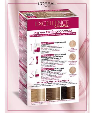 L'OREAL PARIS Persistent Hair Cream Loreal Excellence 9.1 - Buy Online on GoSupps.com