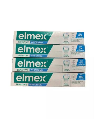 Elmex White toothpaste 75ml - 4 packages