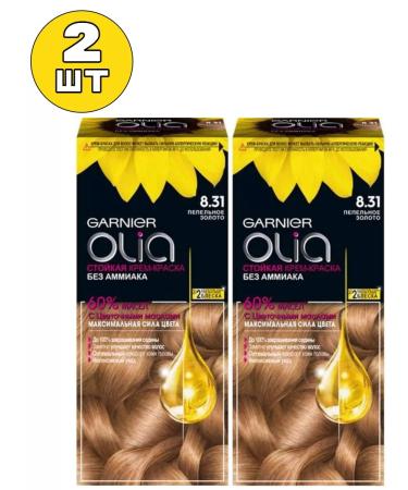 Garnier Olia 8.31 persistent hair dye without ammonia 2 pcs
