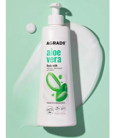 Agrado Milk for the body perfumed with Aloe Vera 400 ml - Buy Online on GoSupps.com