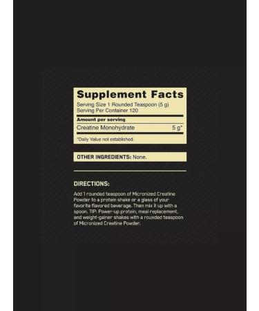 Optimum Nutrition Creatine for mass 600g - Buy Online on GoSupps.com