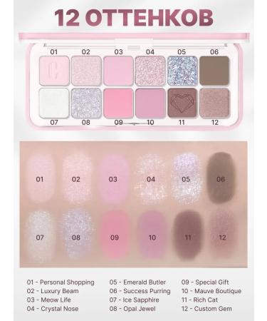 Clio Palette Feature shadow tone Air 12 Crystal - Buy Online on GoSupps.com