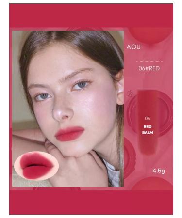 aou Matte light lipstick for lips and cheeks tone 06#Red Balm - Buy Online on GoSupps.com