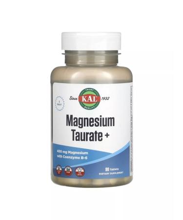 KAL Magnesium Taurat Magnesium Tauraate 90 tablets - Buy Online on GoSupps.com