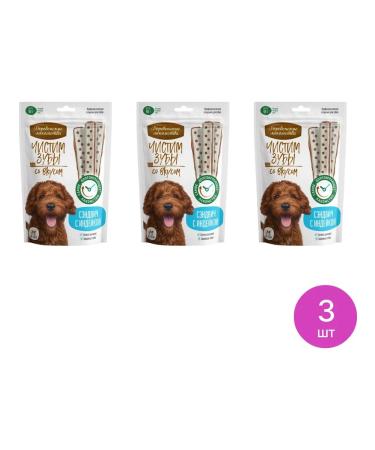 Country delicacies The treat for dogs brush the teeth of a sandwich with a turkey 90g 3 pcs