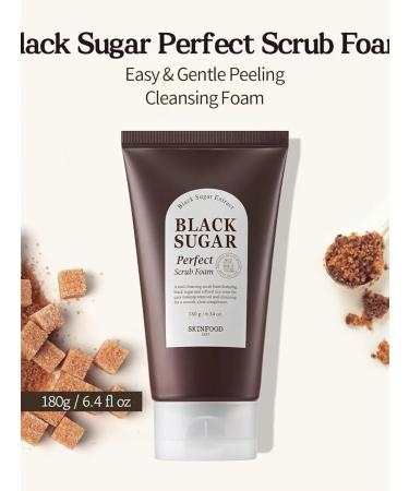Skinfood Foam-scrub Black Sugar Perfect Scrub Foam 180 grams - Buy Online on GoSupps.com