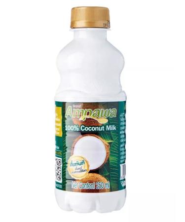 AMPAWA Coconut milk 250 ml x 6pcs without sugar - Buy Online on GoSupps.com