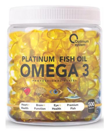 Optimum System Omega 3 capsules Omega 3 Platinum Fish Oil 500 Kapapsul - Buy Online on GoSupps.com