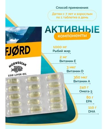 Fjord Norwegian fish oil in capsules - Buy Online on GoSupps.com