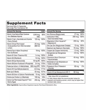 NATURELO Vitamins for pregnant women Prenatal Multivitamin 180 Capsules - Buy Online on GoSupps.com