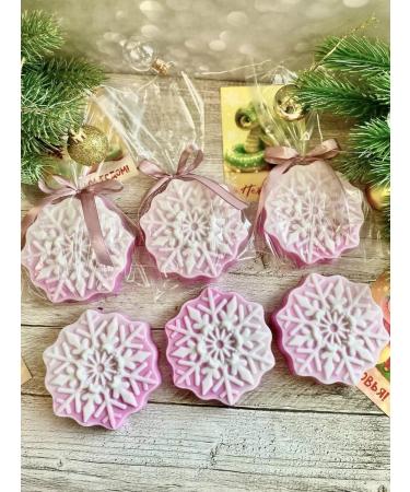 TuBa Home New Year's souvenir soap snowflake 6pcs roses - Buy Online on GoSupps.com