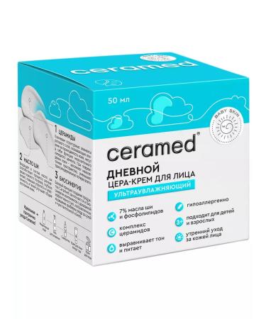 Ceramed Face cream moisturizer with daytime with ceramides 50ml - Buy Online on GoSupps.com