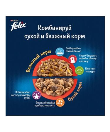 FELIX Dry dual delicious food for cats meat 3 kg 2 pcs - Buy Online on GoSupps.com