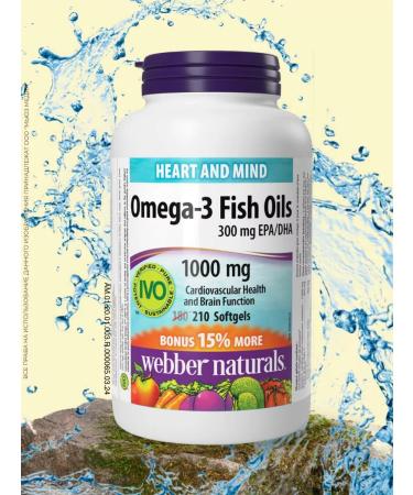 Webber Naturals Omega-3 fish oil 1000 mg - Buy Online on GoSupps.com