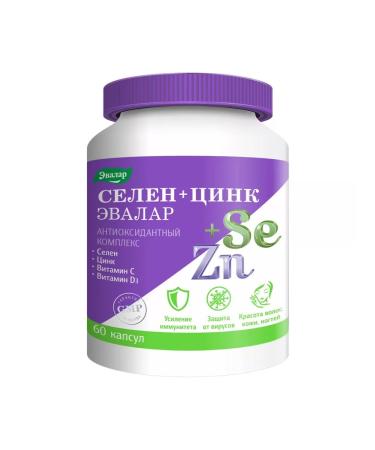 Evalar Selenium+zinc 60 pcs 1UP