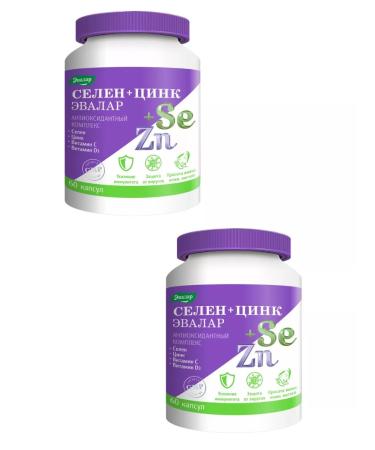Evalar Selenium+zinc 60 pcs 2up
